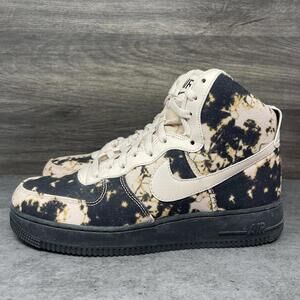 Nike Air Force 1 High Acid Wash Sneakers Mens Size 9 Black Pink Lot AR1954-001
